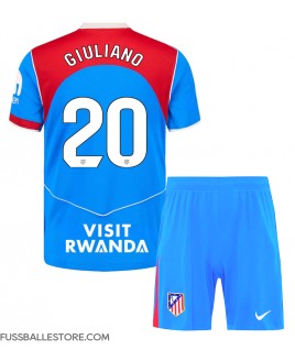 Günstige Atletico Madrid Giuliano Simeone #20 3rd trikot Kinder 2025-26 Kurzarm (+ Kurze Hosen)